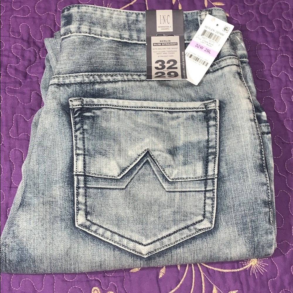 I.N.C Berlin slim straight jeans